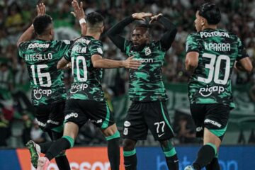 Cortesía: @nacionaloficial. Gol de William Tesillo.